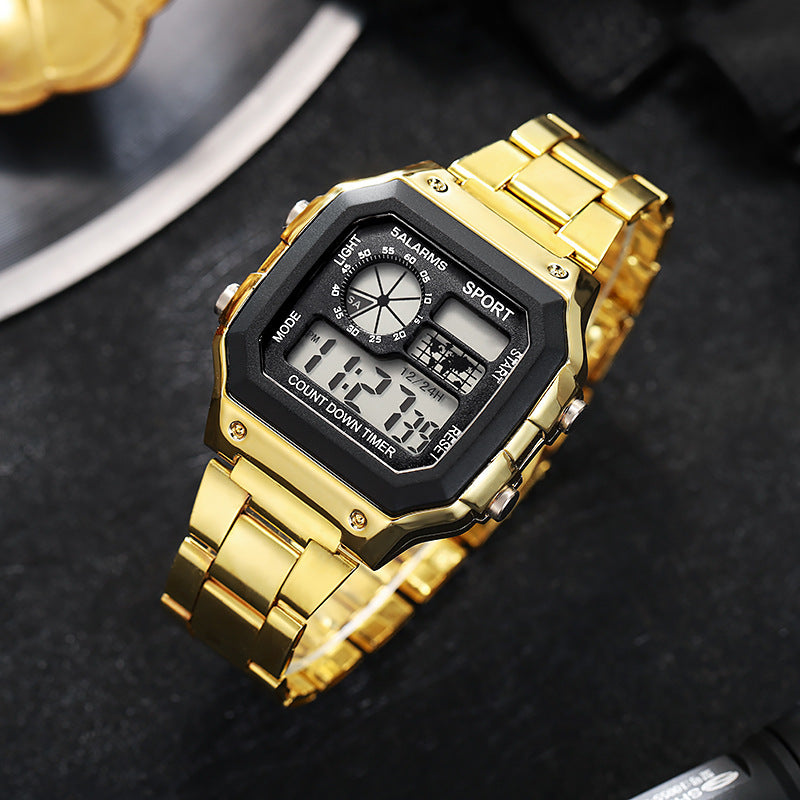 Men's Watch Led Fashion Watch Casual Stainless Steel Watches