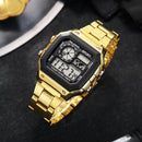 Men's Watch Led Fashion Watch Casual Stainless Steel Watches