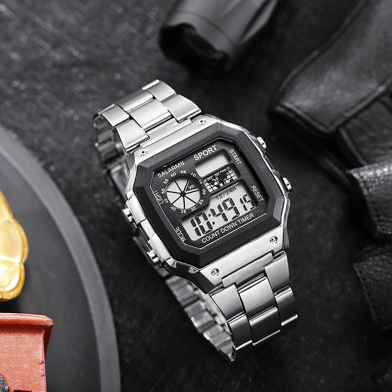 Men's Watch Led Fashion Watch Casual Stainless Steel Watches