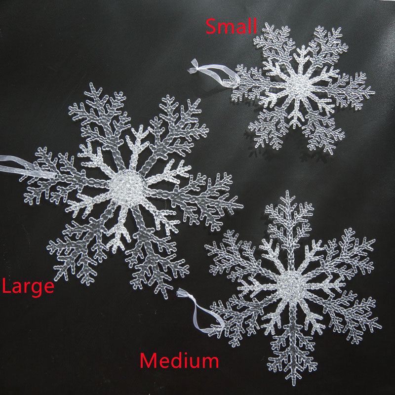 Christmas Decoration Acrylic Transparent Snowflake