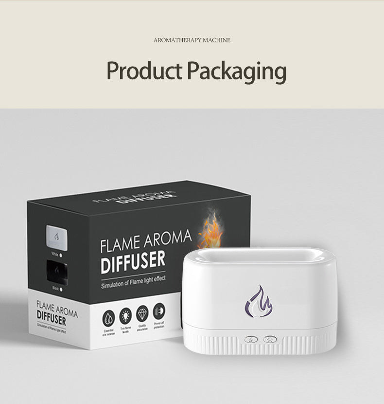 Bedroom Silent Essential Oil Flame Aroma Diffuser