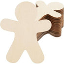 30 Pieces Of Unpainted Gingerbread Man Slices For Painting