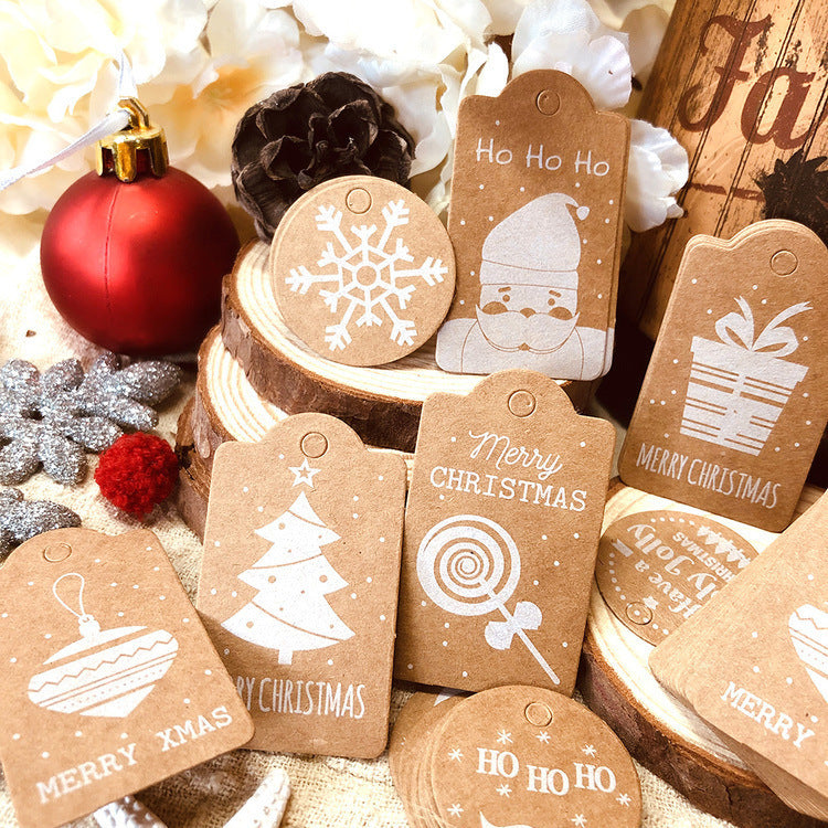 Christmas Kraft Paper Christmas Tag Card