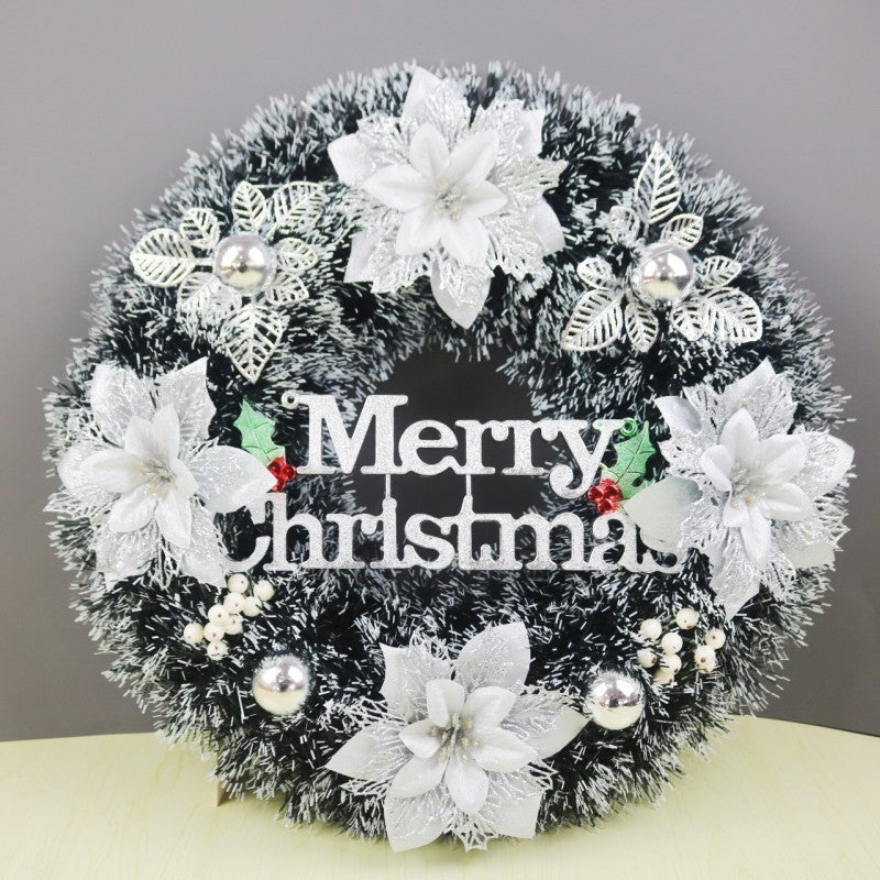 Christmas Decorations Festival Wreath Window Layout Door Hanging