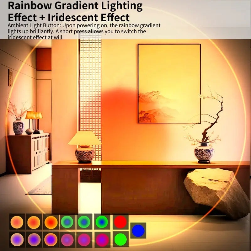 RGB Gradient LED Light With Motion Sensor for Wall