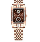 Stainless Steel Simple Square Business Fashion Watch