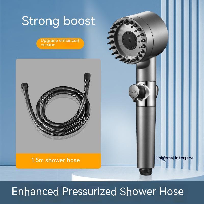 Gear Adjustable Strong Supercharged Shower Head