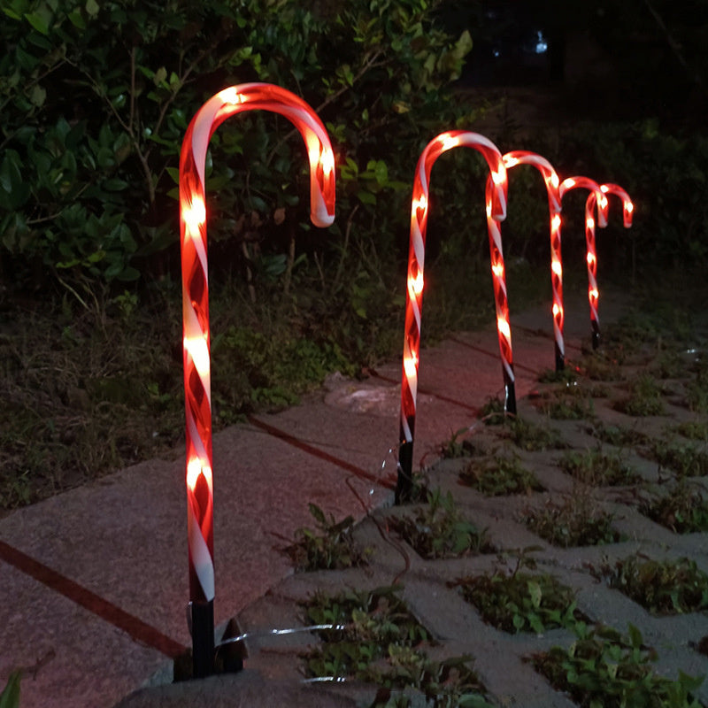Solar Powered Cane String Lights Christmas