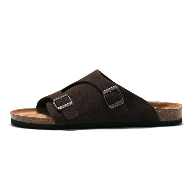 Ladies Cork Sandals For Outer Wear Footwear Shoe