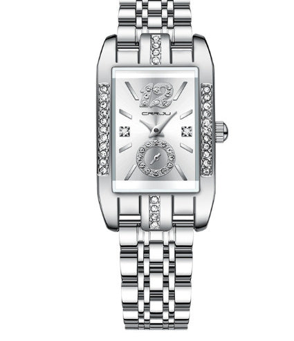 Stainless Steel Simple Square Business Fashion Watch