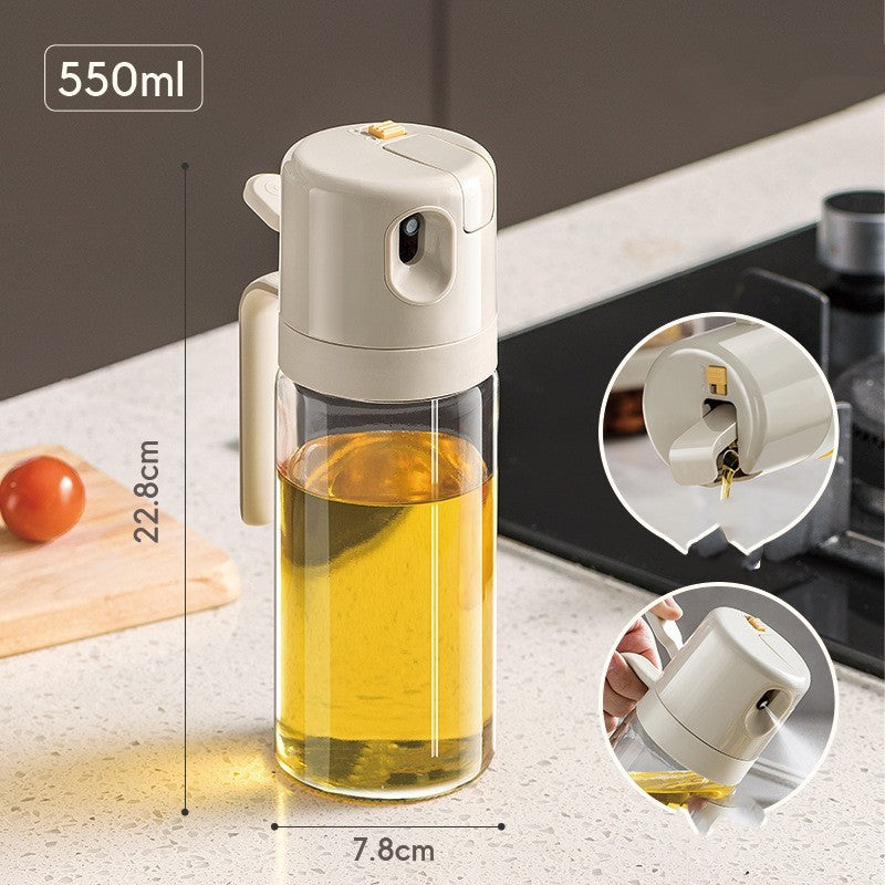 Oil Sprayer Bottle BBQ Cooking Oil Dispenser Detachable Glass