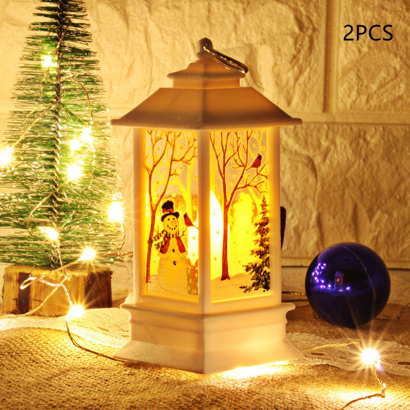 Santa Claus Snowman Light Home Decor