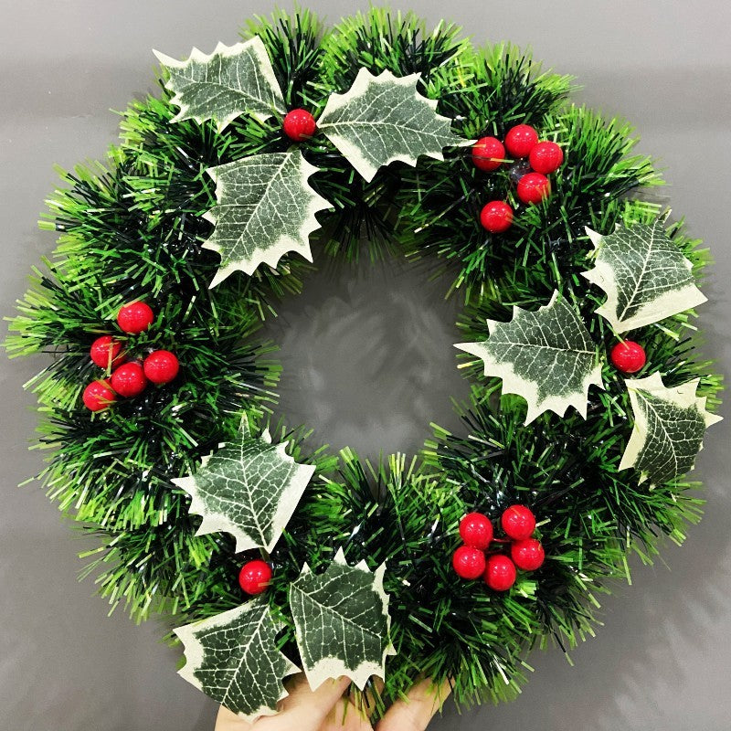 Christmas Decorations Festival Wreath Window Layout Door Hanging