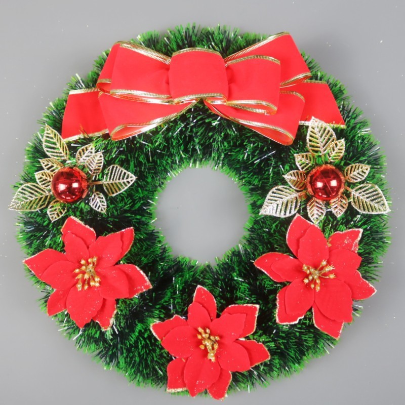 Christmas Decorations Festival Wreath Window Layout Door Hanging