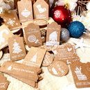 Christmas Kraft Paper Christmas Tag Card