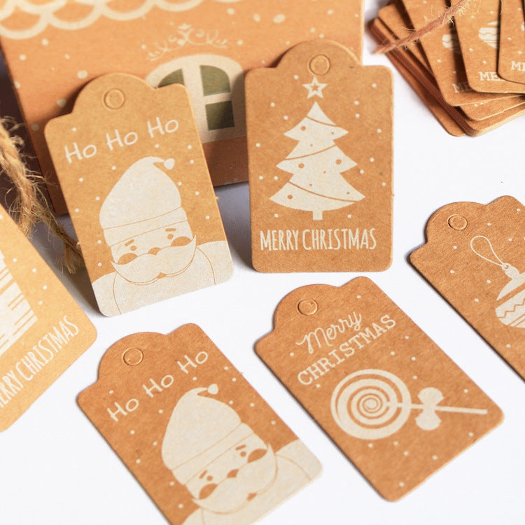 Christmas Kraft Paper Christmas Tag Card
