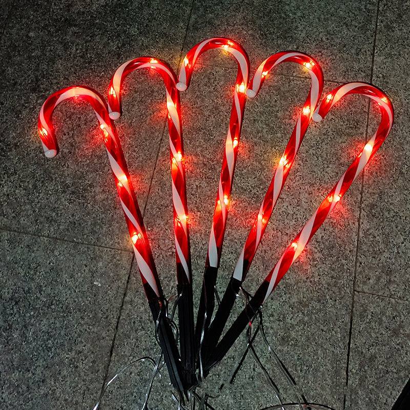 Solar Powered Cane String Lights Christmas